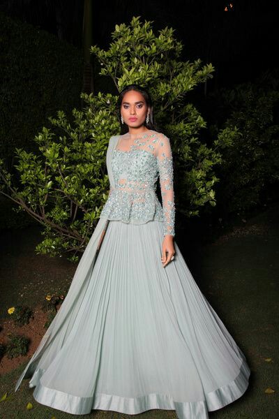 Engagement outfit 2025 for indian bride